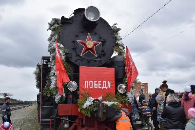 Югорск посетил ретропоезд «Эшелон Победы»