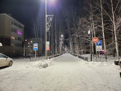 В Югорске-2 обновили освещение