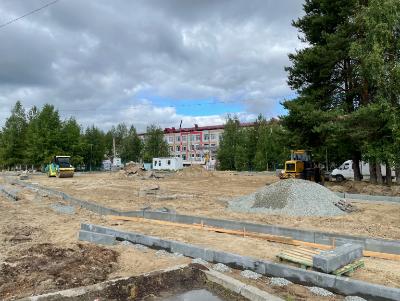 Началось обустройство парковки у школы №5