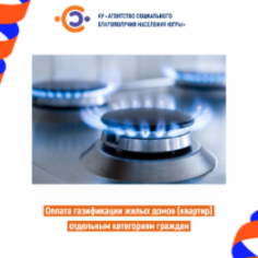 Оплата газификации жилых домов (квартир) отдельным категориям граждан