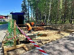 В парке на ул. Менделеева приступили к обустройству входной группы
